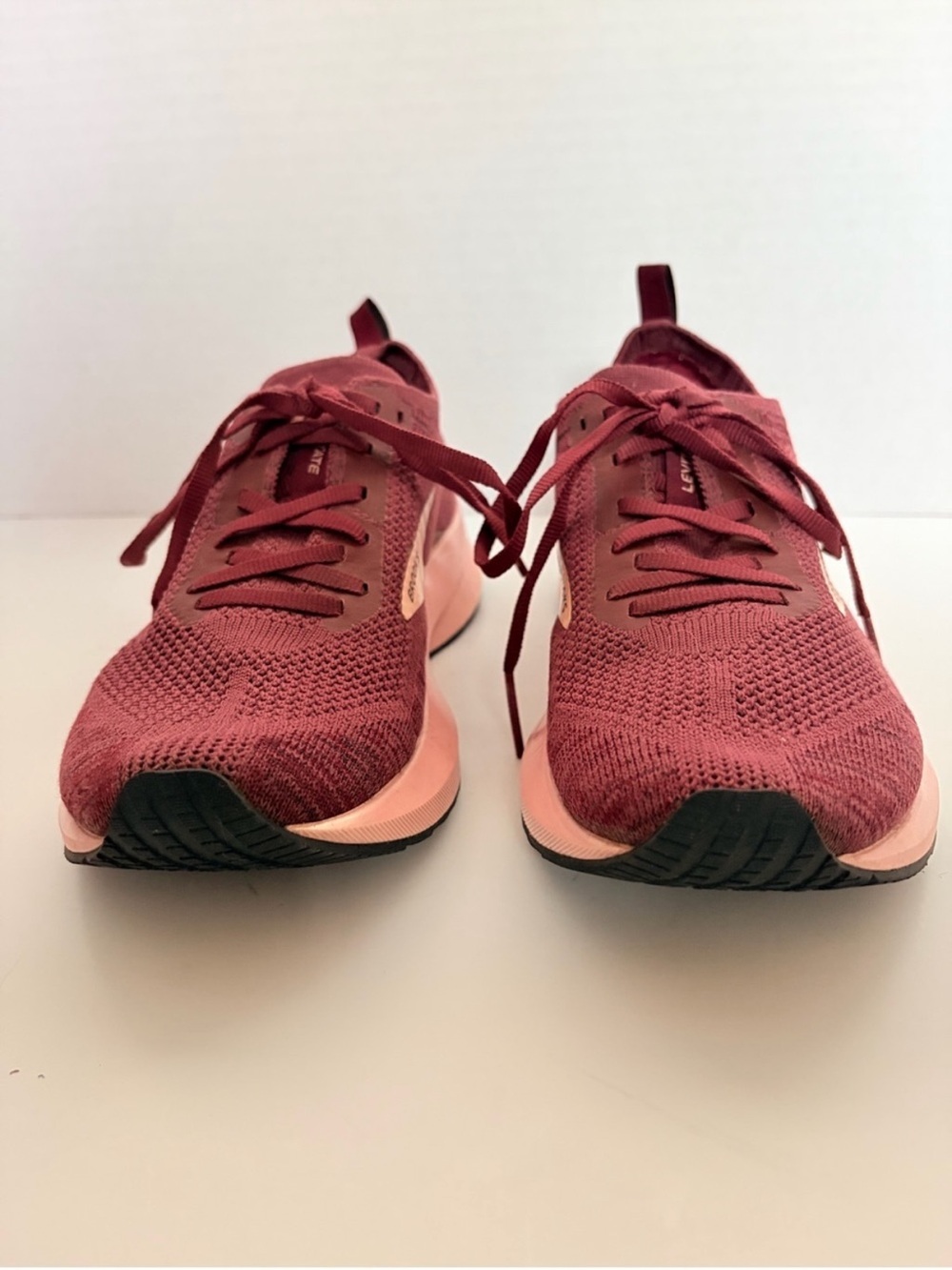 Brooks Road Running Sneakers Levitate 4 Shoes Cushioned Trainers Pink Red Size 6 - Picture 4 of 16